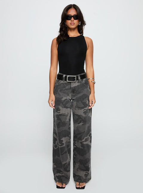 front view of model wearing Princess Polly Majesty Tie Back Bodysuit Black Sleeveless 