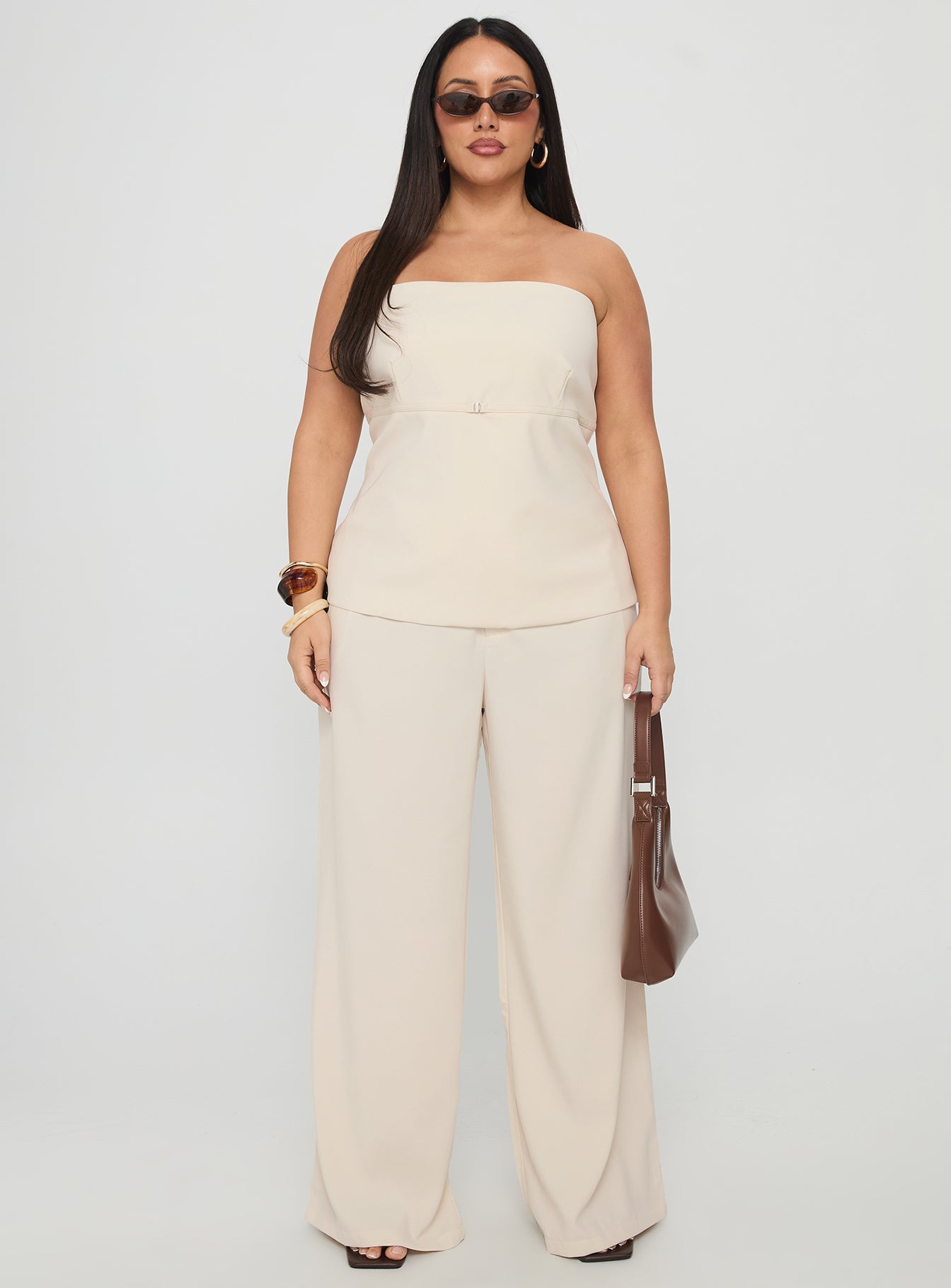 Irresistible Strapless Top Cream Curve