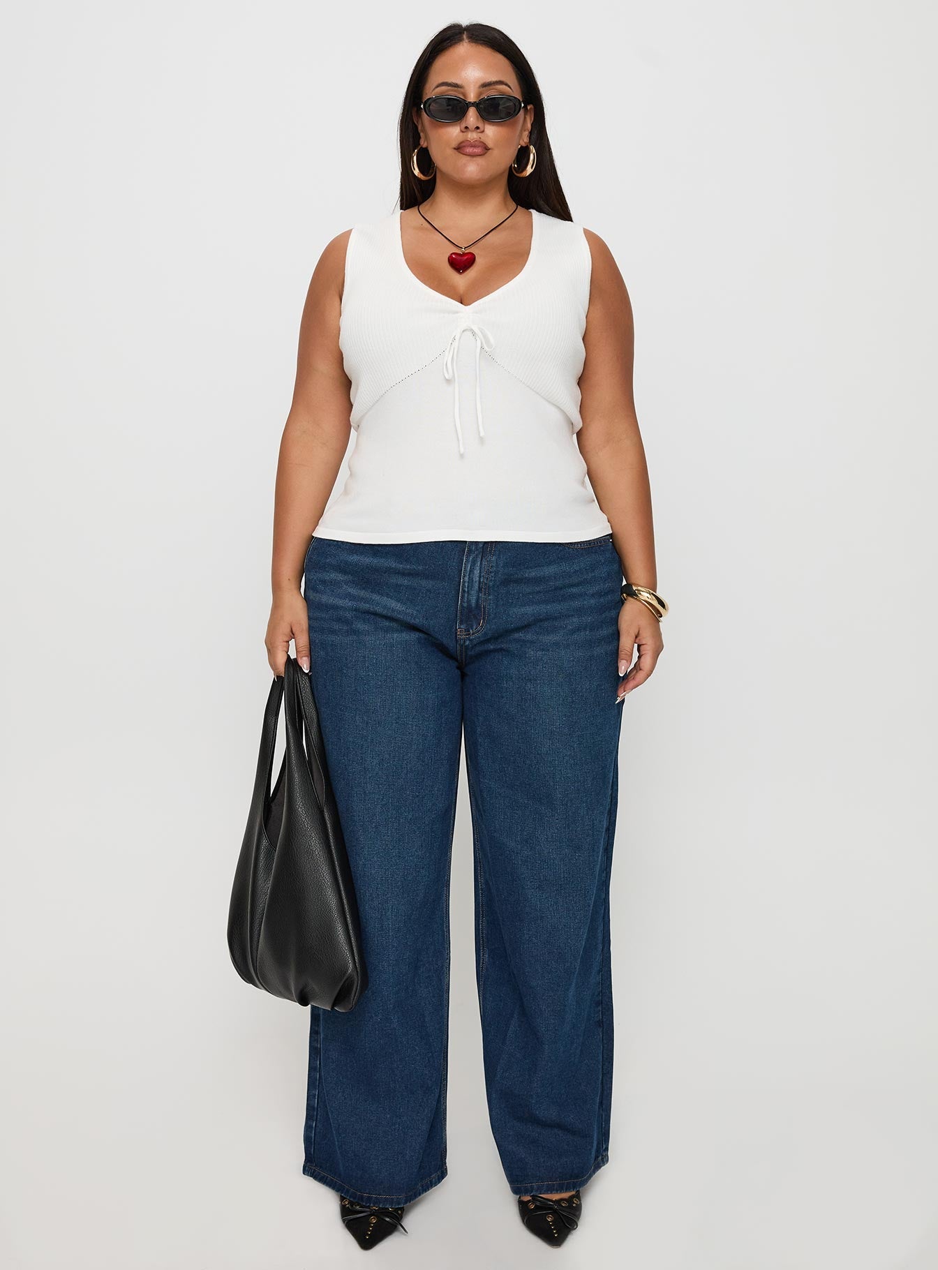 Drawn Me In Top White Curve