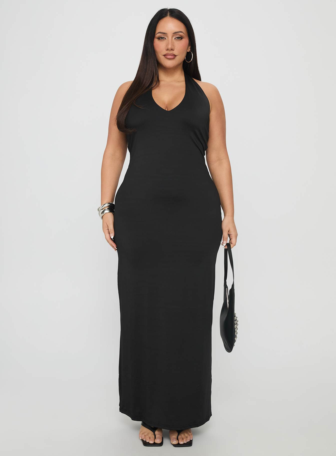 Spicy Maxi Dress Black Curve