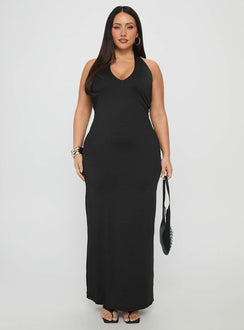 Spicy Maxi Dress Black Curve