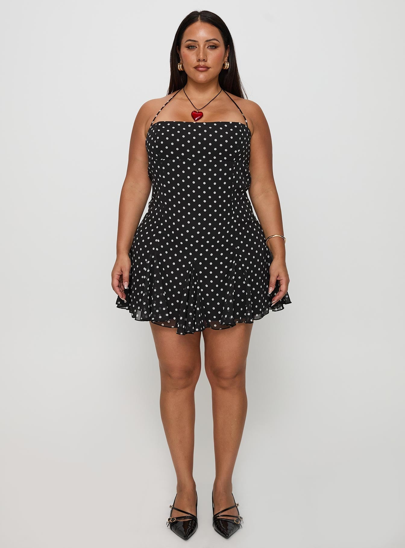 Delamere Mini Dress Black / White Curve
