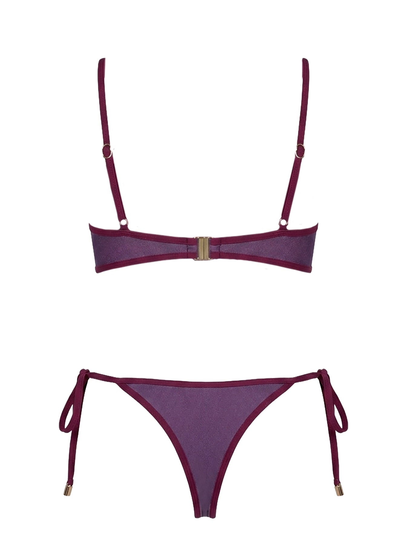 Keyton Bikini Top Deep Purple