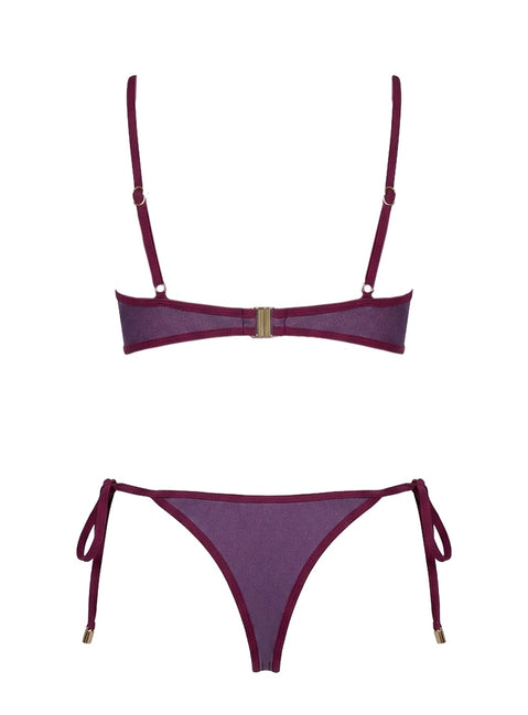 Keyton Bikini Top Deep Purple