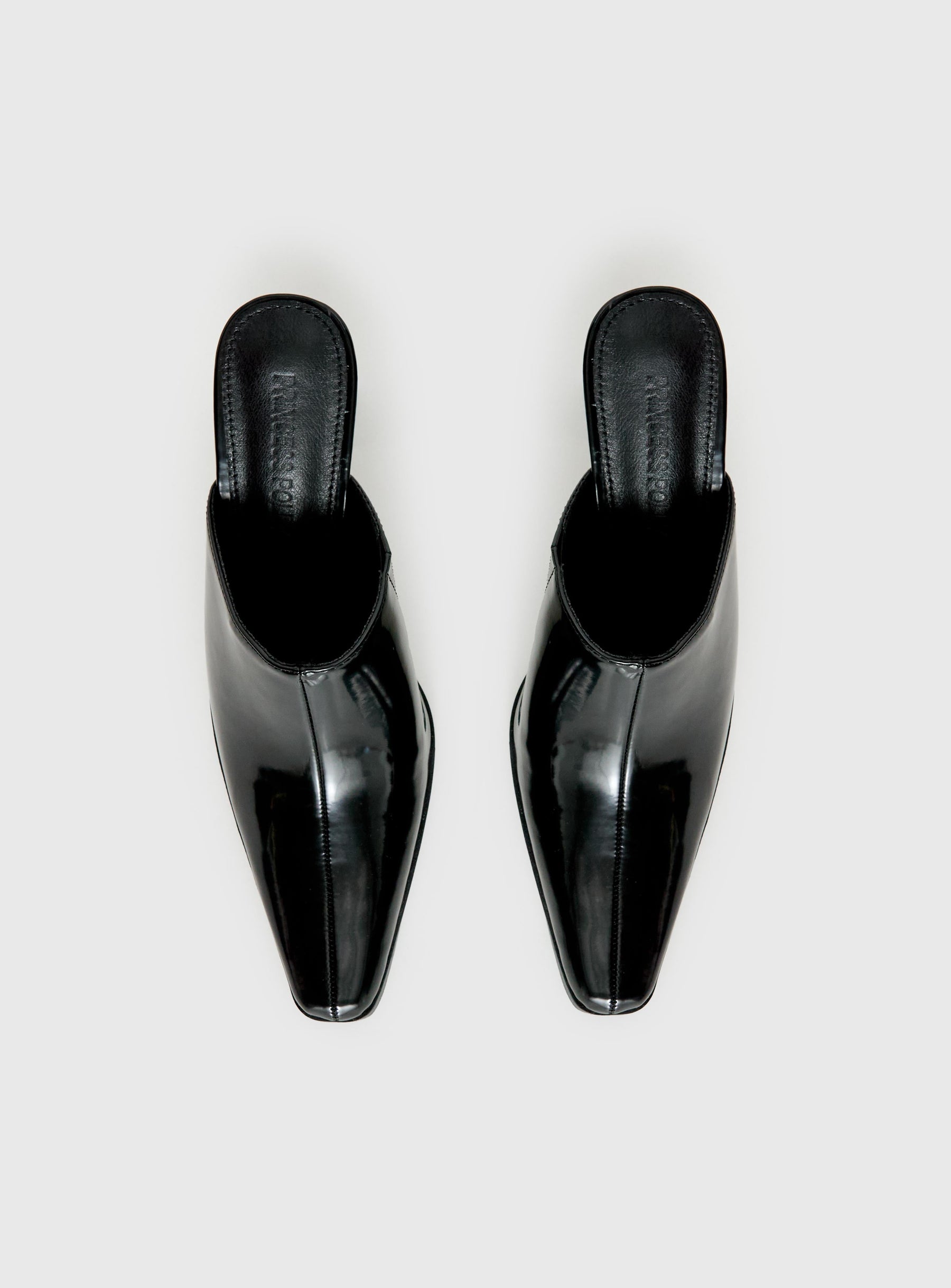 Hania Slip On Closed Toe Heels Black