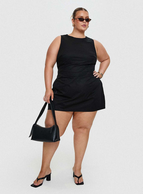 Yumiko Romper Black Curve