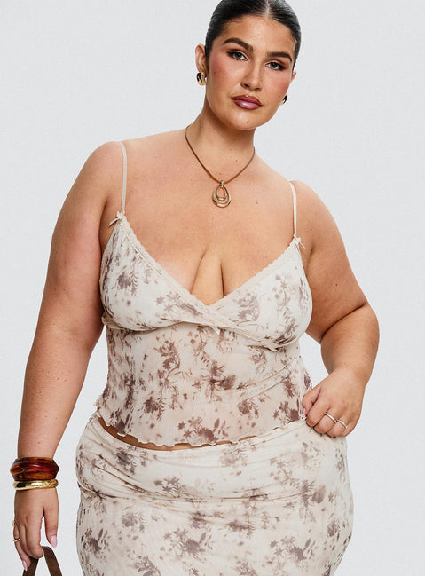 Shepherd Top Floral Multi Curve