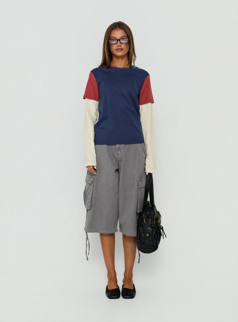 The Brass Long Sleeve Top Multi
