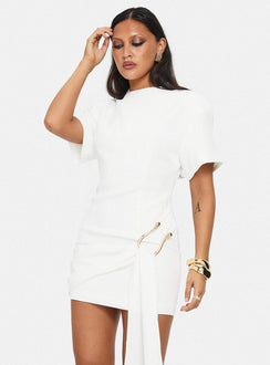 Martini Mini Dress Porcelain