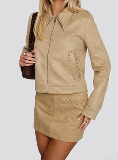 Willoughby Mini Skirt Beige