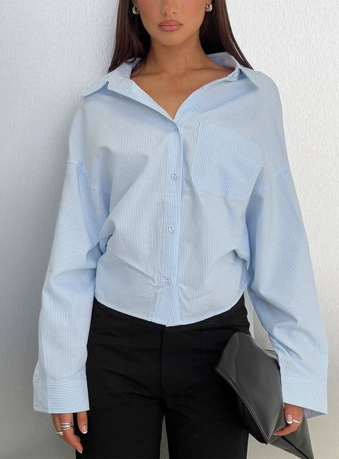 Chips Are Down Shirt Blue