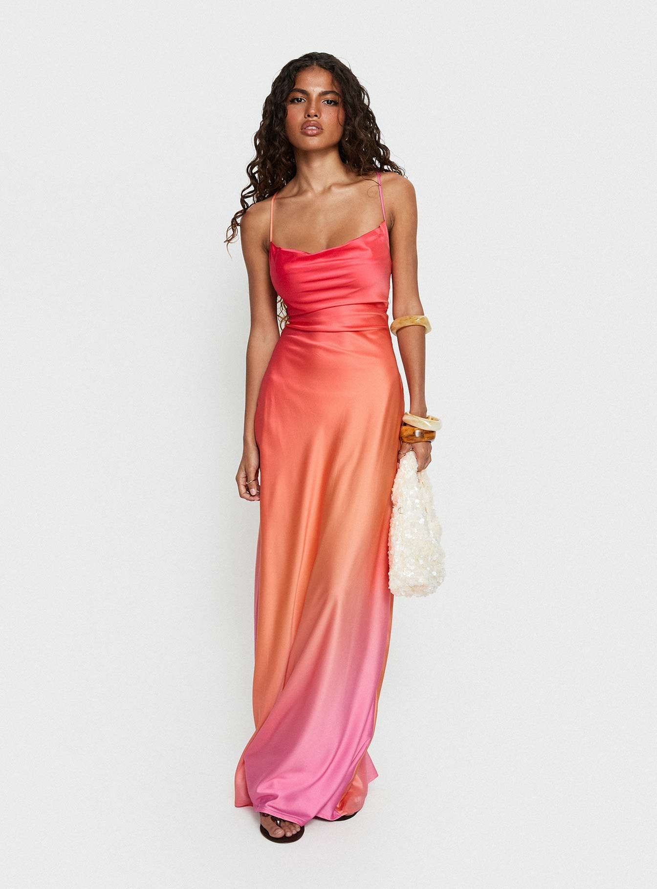 Celena Maxi Dress Pink Ombre