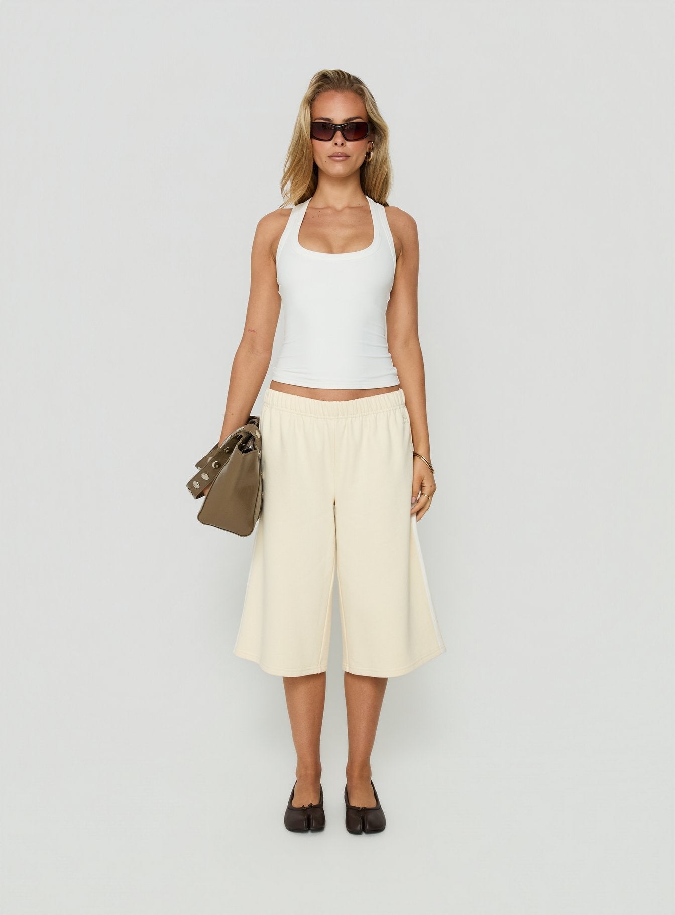 Daily Define Racerback Tank Top White