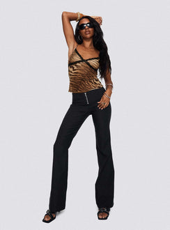 Teenage Mind Lace Trim Top Multi