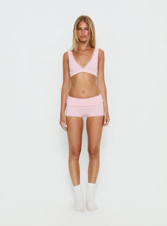 Flissie Plunge Lace Bralette Pink