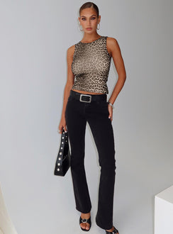 Bethany Low Rise Bootleg Jeans Washed Black