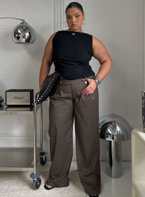 Lose Your Number High Neck Top Black Curve