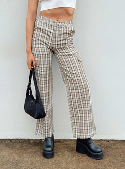 product Princess Polly High Waisted Pants  Mckay Check Cargo Pants Multi