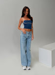 Mid rise jeans Relaxed fit, classic five pocket design, belt looped waist, zip & button fastening, branded patch at back Non-stretch material, unlined  Princess Polly Lower Impact 