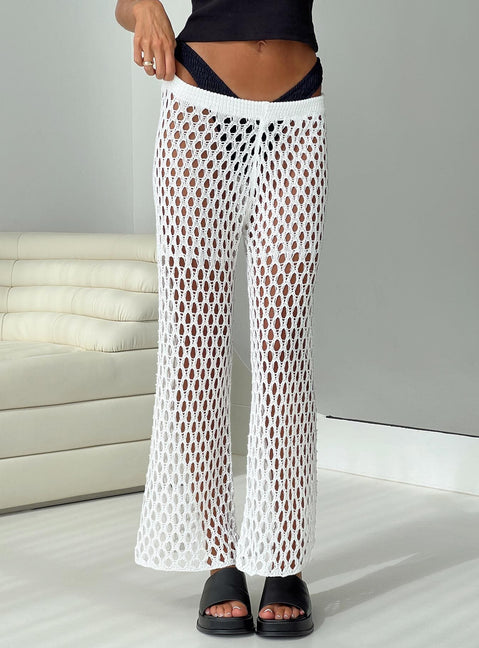 Time In The Sun Pants White