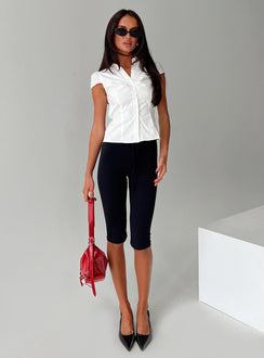 Arianwyn Short Sleeve Shirt White Petite