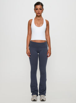 Fast Track Longline Active Tank Top White