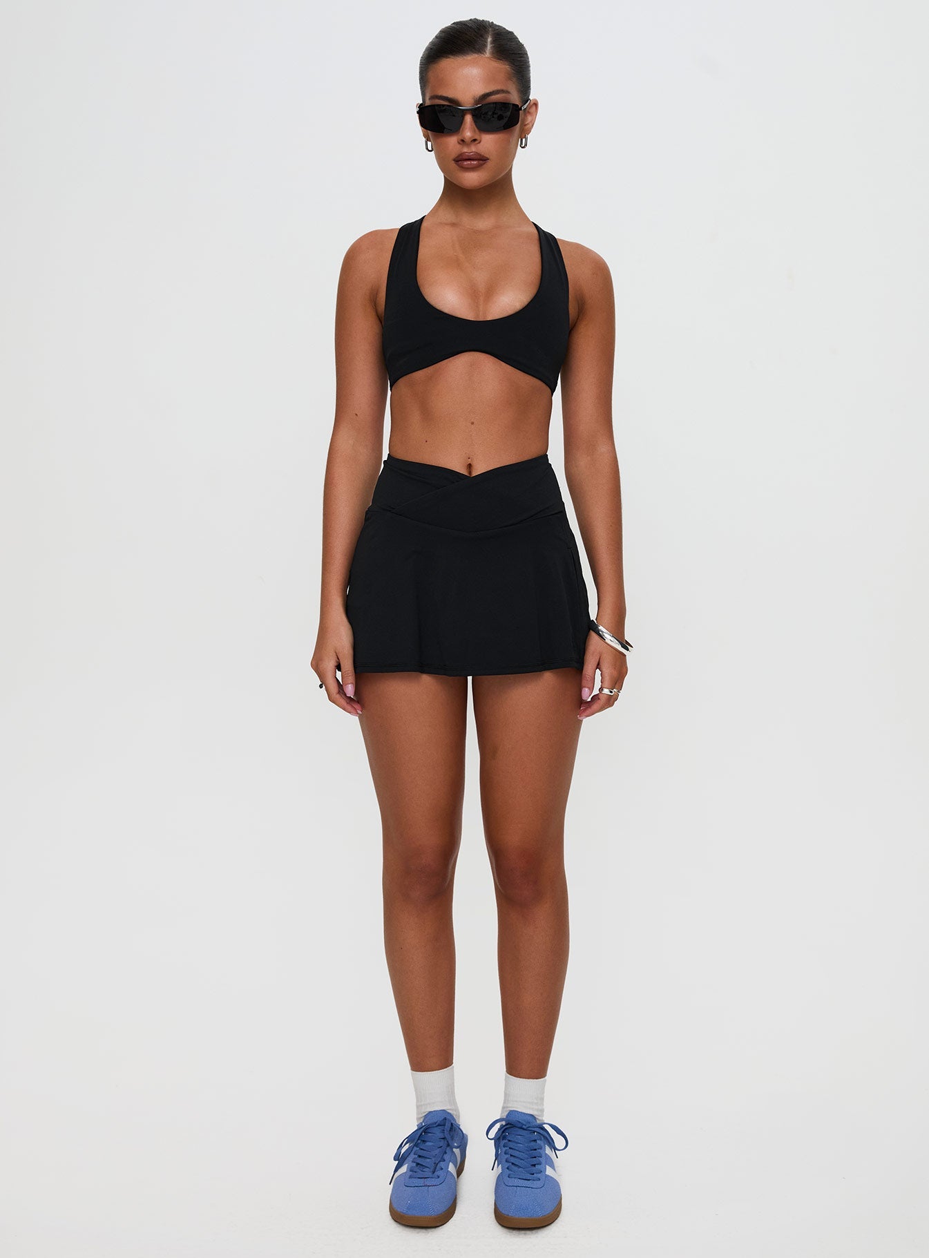 Pulse Active Halter Crop Black