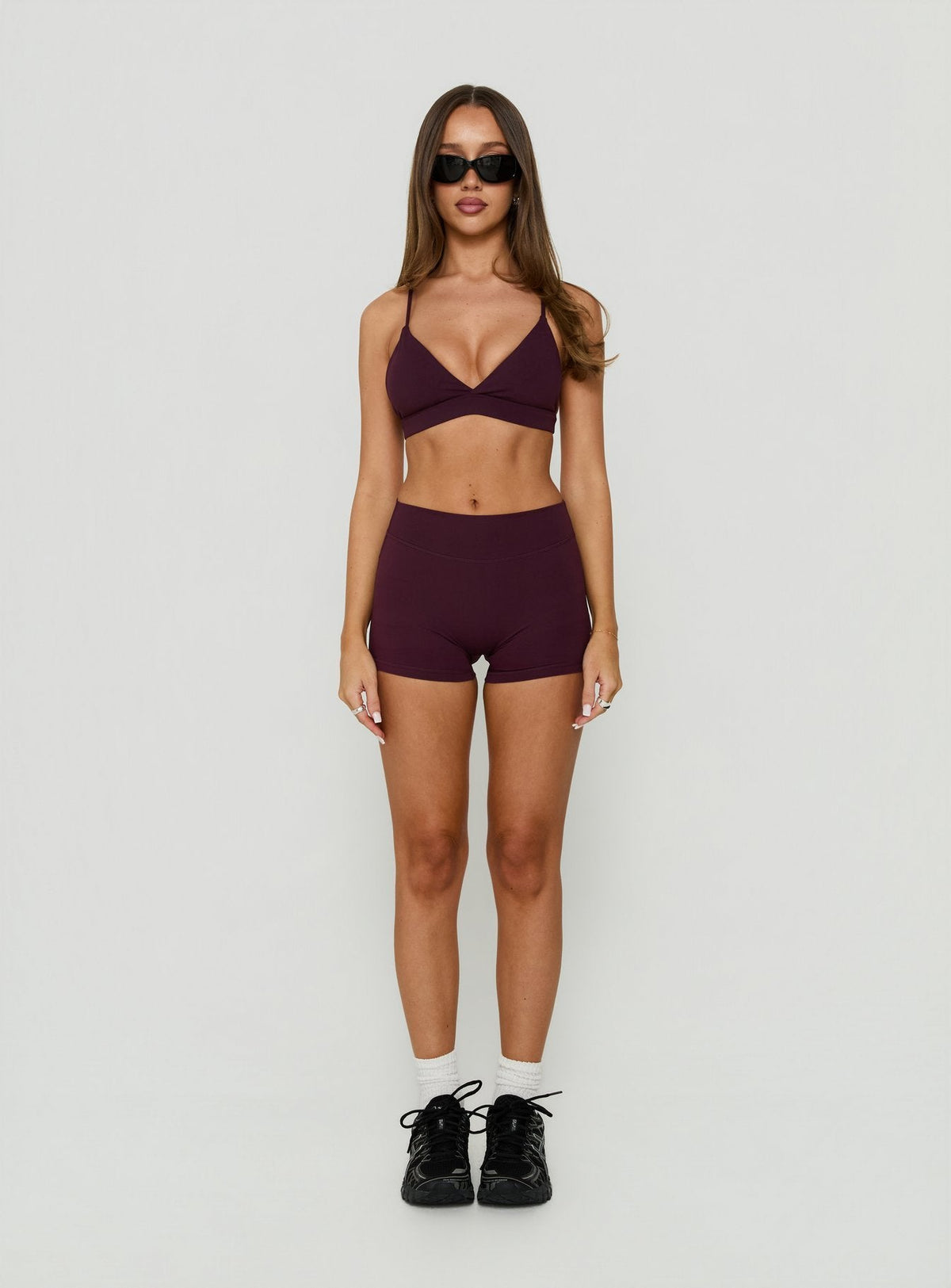 Tempo Active Low Rise Shorts Plum