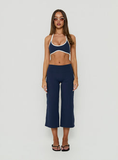 Symmetry Active Wide Leg Capri Pants Navy