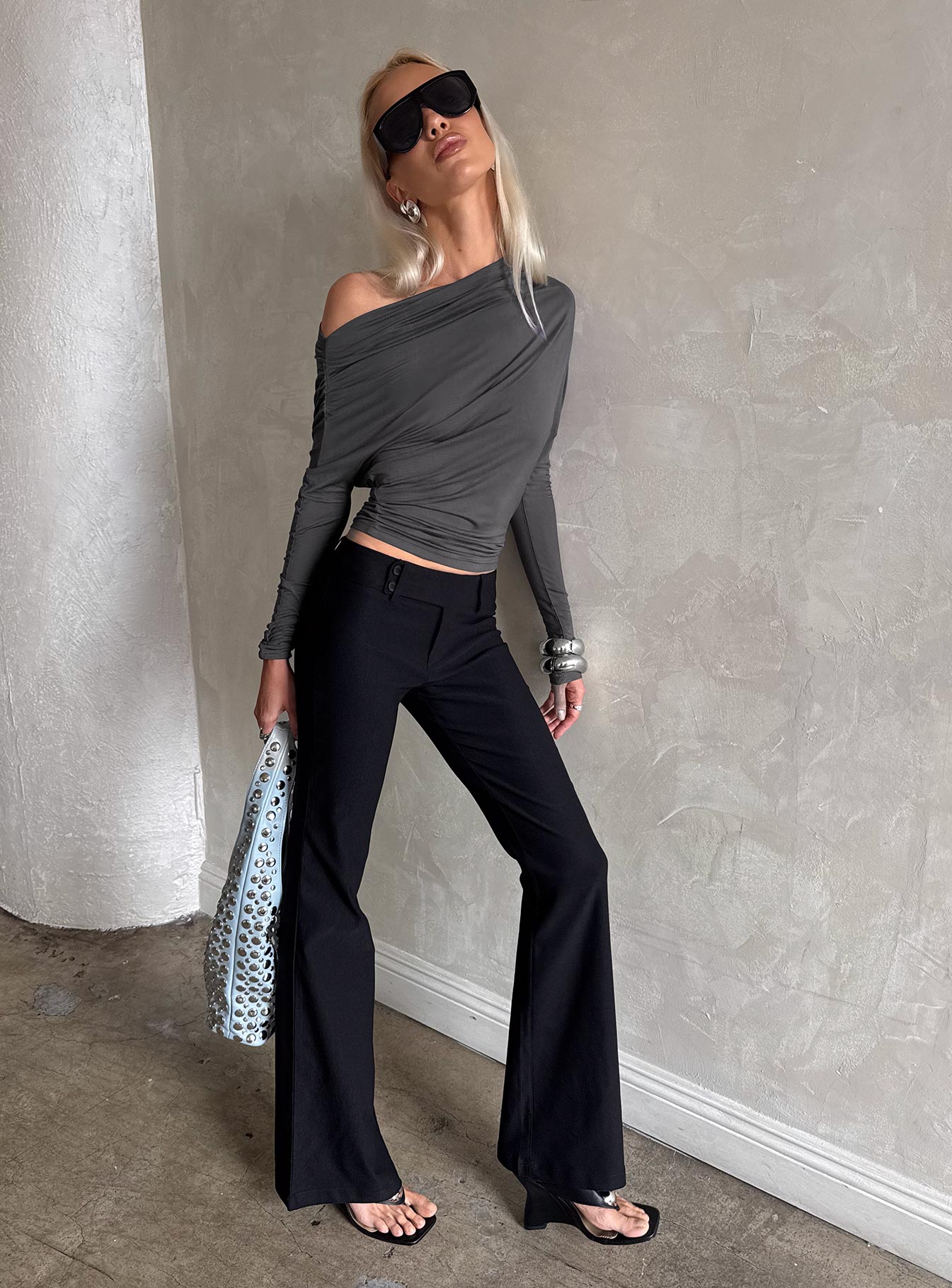 Kinkirk Flared Pants Black