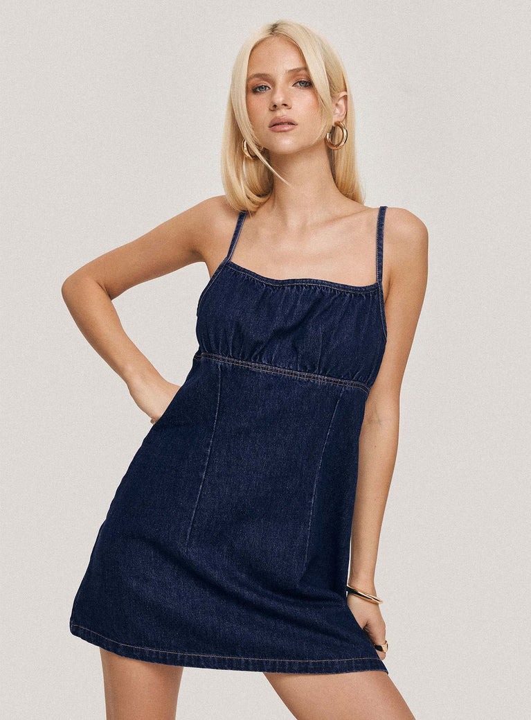 Princess Polly Indigo Skies Princess Polly Dresses Womens Princess Polly  Blue Stretchy