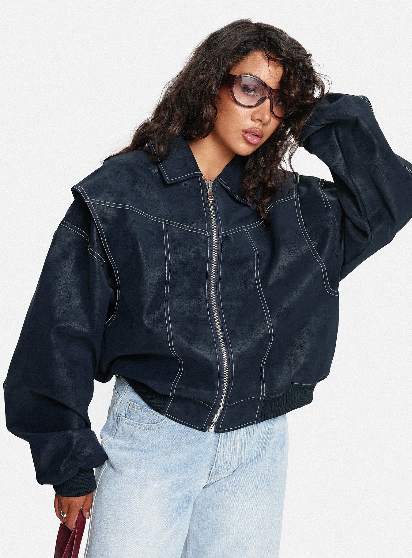 Vista Bomber Jacket Washed Navy