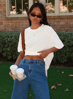 Zaydee Oversized Tee White