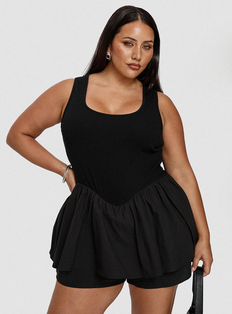 Inspiring Me Playsuit Black Curve