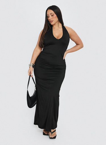 Spicy Maxi Dress Black Curve