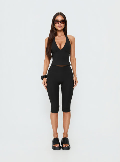 Power Hour Active Capri Leggings Black
