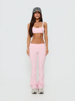 Exhilarate Layered Crop Top Pink / White