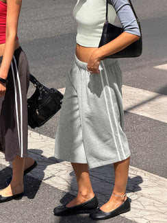 Sayllor Longline Sweat Shorts Grey Marle