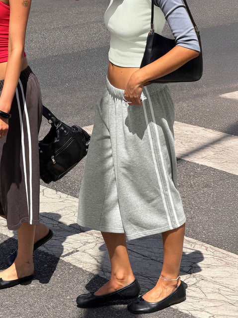 Sayllor Longline Sweat Shorts Grey Marle