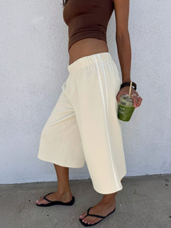 Sayllor Longline Sweat Shorts Cream