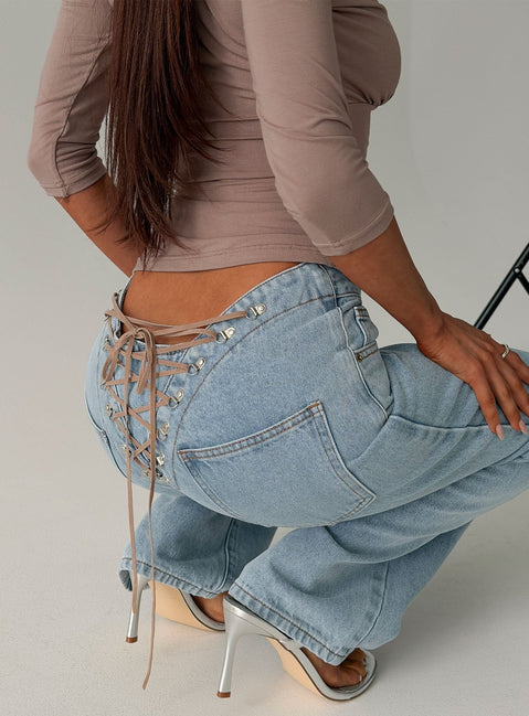 Totti Jean Washed Blue