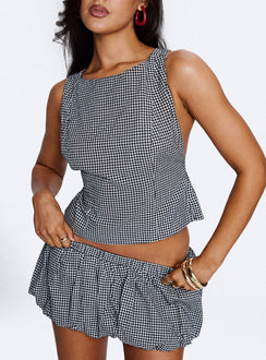 More My Jam Bubble Hem Set Black / White