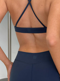 Aerial Active Crossback Bralette Navy