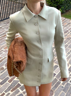 Cheri Long Sleeve Mini Dress Matcha