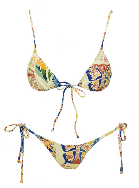 Glora Tie Side Bikini Bottom Multi