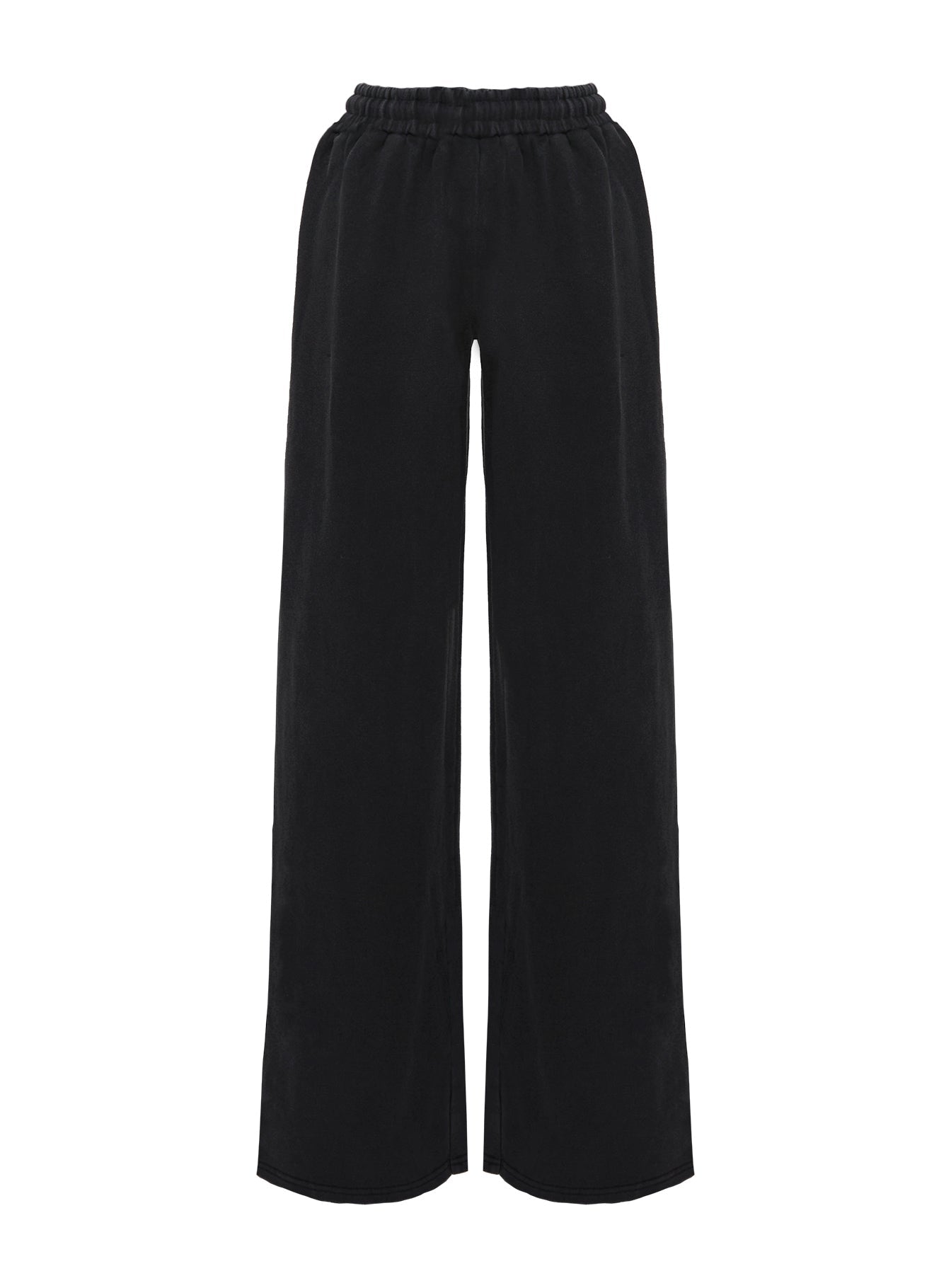 product Princess Polly All Day Straight Leg Sweatpants Washed Black High Waisted Pants 