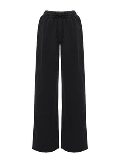 product Princess Polly All Day Straight Leg Sweatpants Washed Black High Waisted Pants 
