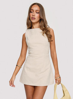 Ainsleigh Shift Denim Playsuit Ecru Wash