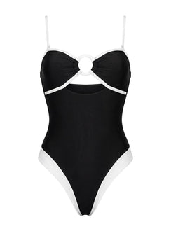 Alycee Ring One Piece Black / White