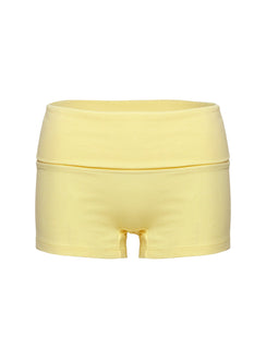 product Princess Polly Baseline Low Rise Rib Shorts Yellow Low Rise Shorts 